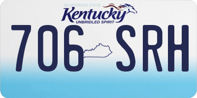 KY license plate 706SRH