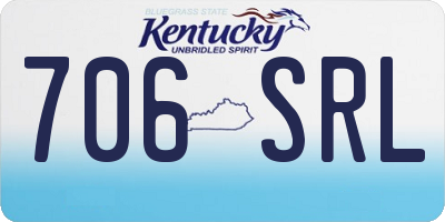 KY license plate 706SRL