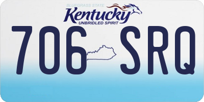 KY license plate 706SRQ