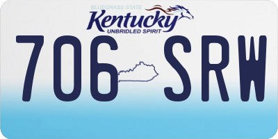KY license plate 706SRW