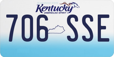 KY license plate 706SSE
