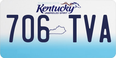 KY license plate 706TVA