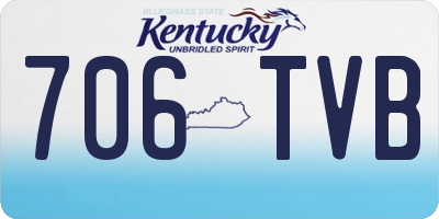 KY license plate 706TVB