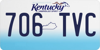 KY license plate 706TVC
