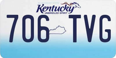 KY license plate 706TVG