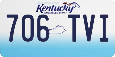 KY license plate 706TVI