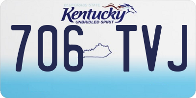 KY license plate 706TVJ