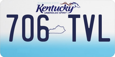 KY license plate 706TVL
