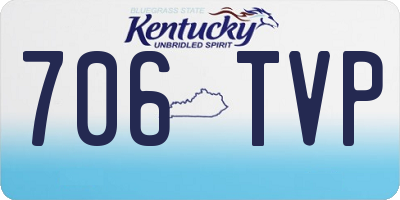 KY license plate 706TVP