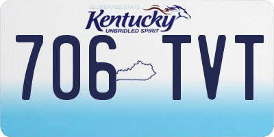 KY license plate 706TVT