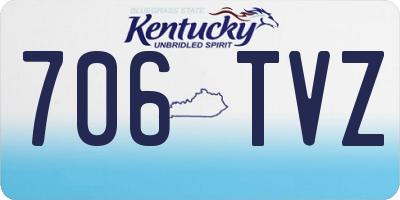 KY license plate 706TVZ