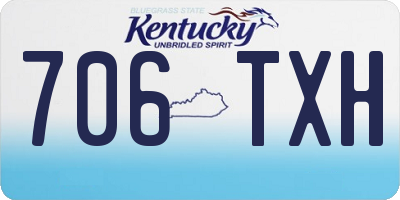 KY license plate 706TXH