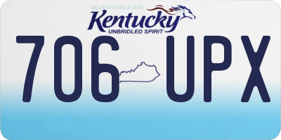 KY license plate 706UPX