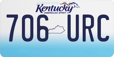 KY license plate 706URC