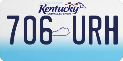 KY license plate 706URH