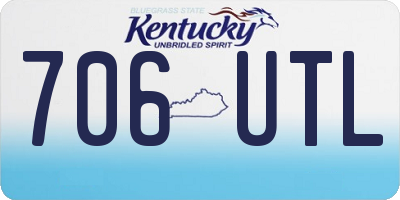 KY license plate 706UTL