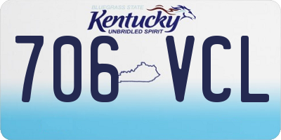 KY license plate 706VCL