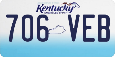 KY license plate 706VEB