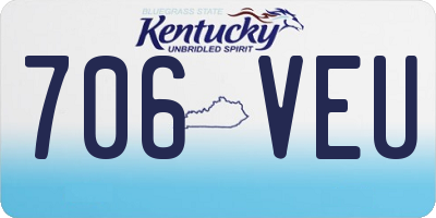 KY license plate 706VEU