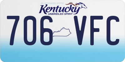 KY license plate 706VFC
