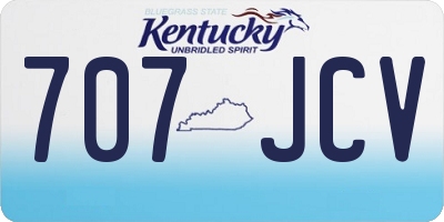 KY license plate 707JCV