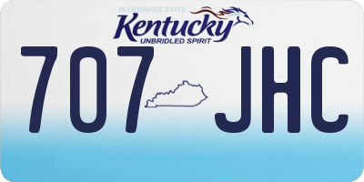 KY license plate 707JHC