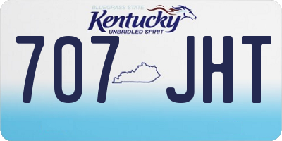 KY license plate 707JHT