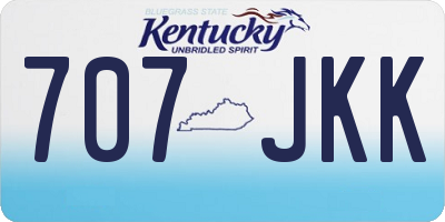 KY license plate 707JKK