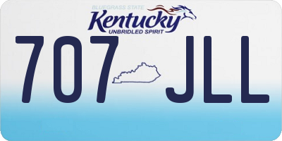 KY license plate 707JLL