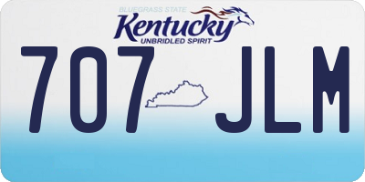 KY license plate 707JLM