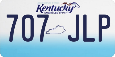 KY license plate 707JLP