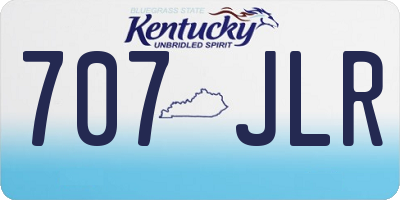 KY license plate 707JLR