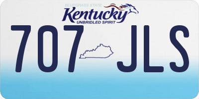 KY license plate 707JLS
