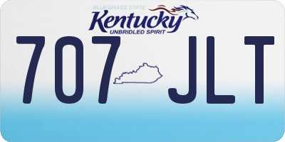 KY license plate 707JLT