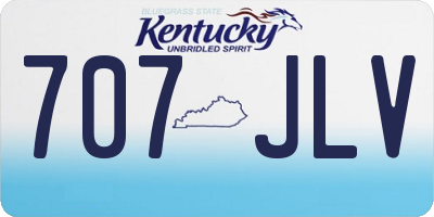 KY license plate 707JLV