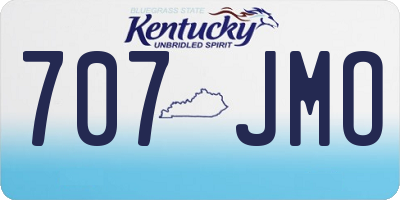 KY license plate 707JMO