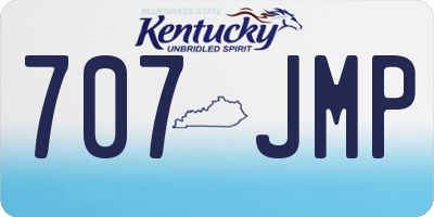 KY license plate 707JMP