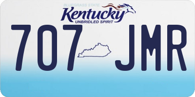 KY license plate 707JMR