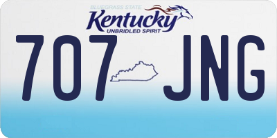 KY license plate 707JNG