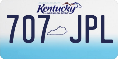 KY license plate 707JPL