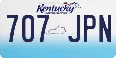 KY license plate 707JPN