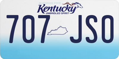 KY license plate 707JSO