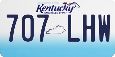KY license plate 707LHW