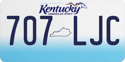KY license plate 707LJC