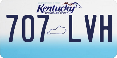 KY license plate 707LVH