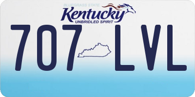 KY license plate 707LVL