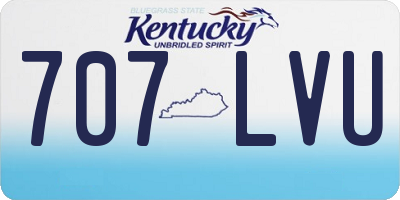 KY license plate 707LVU