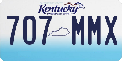 KY license plate 707MMX