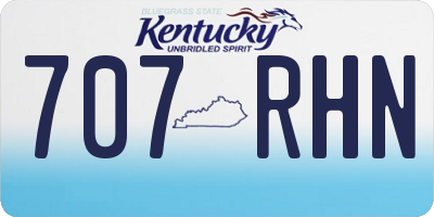 KY license plate 707RHN
