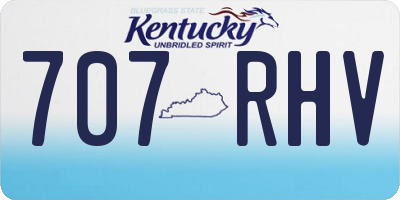 KY license plate 707RHV